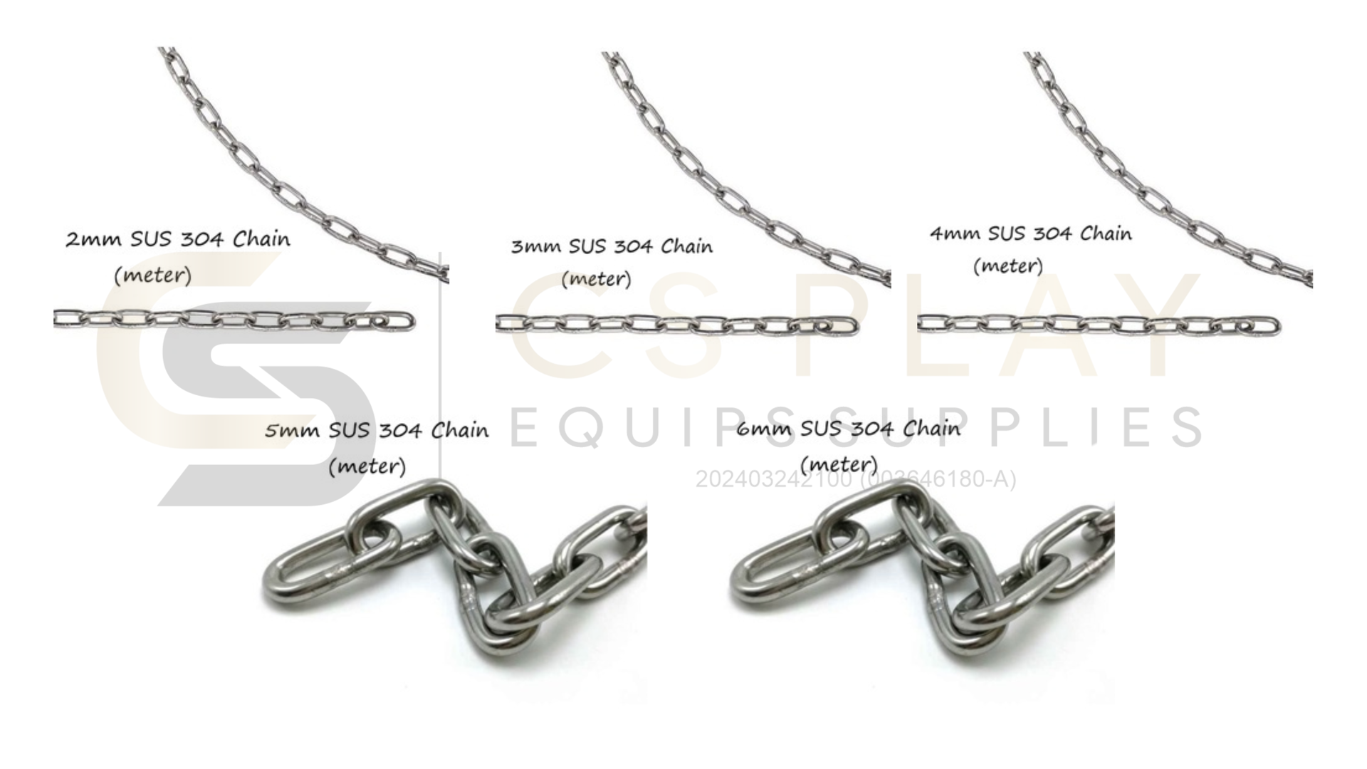 Stainless Steel Chain Rantai Tidak Berkarat