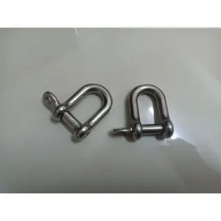 8mm D Shackle Stainless Steel 304 U shape Buckle Type D Shackle Hook