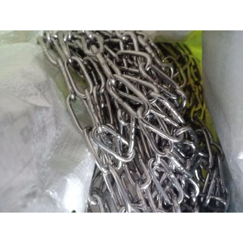 4mm 304 Stainless Steel Long Link Chain Industry Welded Binding Chain (meter) / Rantai Tidak Berkarat