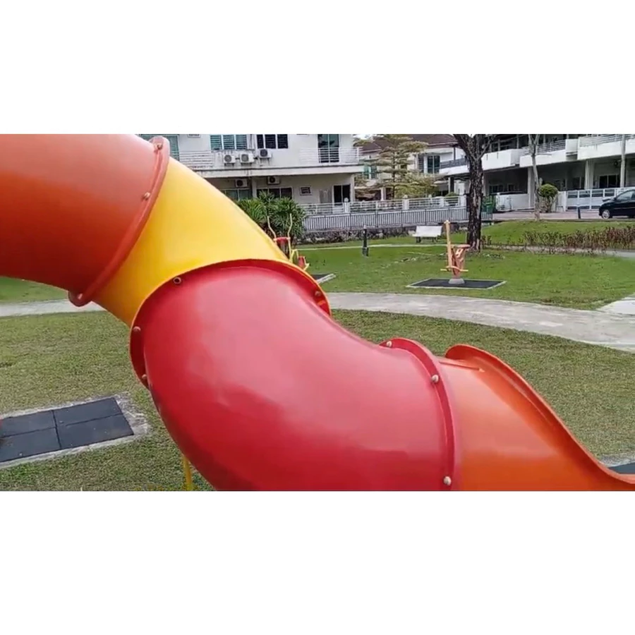90 Degree Round Curve Tube / Enclosed Tube / Tunnel Tube Slide Parts (Outdoor Children Sports Playground Parks)