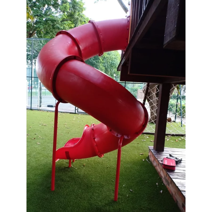 90 Degree Round Curve Tube / Enclosed Tube / Tunnel Tube Slide Parts (Outdoor Children Sports Playground Parks)