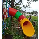 30 Degree Curve Round Tube / Enclosed Tube / Tunnel Tube Slide Parts (Outdoor Children Sports Playground Parks)
