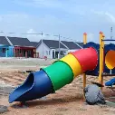 30 Degree Curve Round Tube / Enclosed Tube / Tunnel Tube Slide Parts (Outdoor Children Sports Playground Parks)