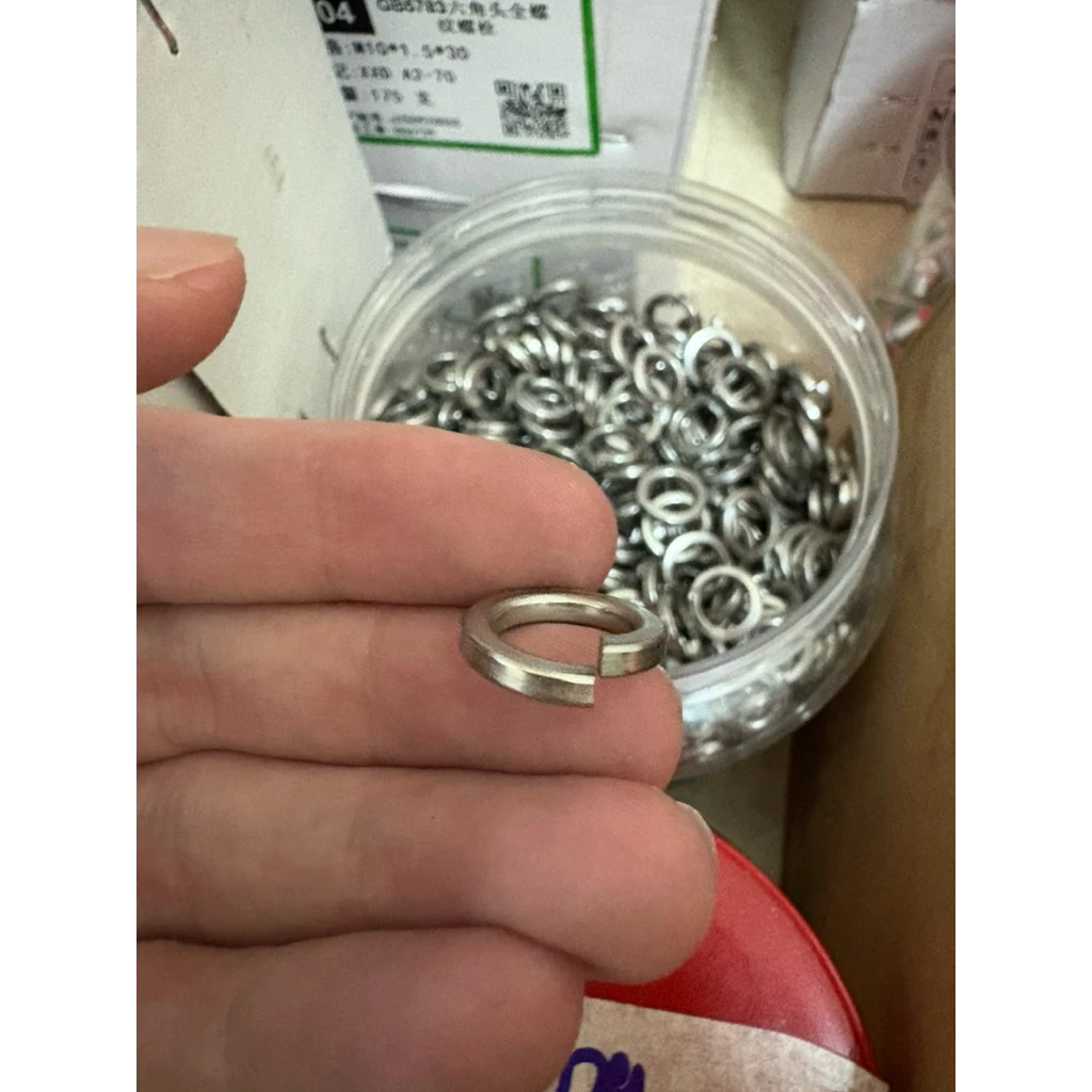 M8 & M10 SUS 304 Spring Washer Stainless Steel