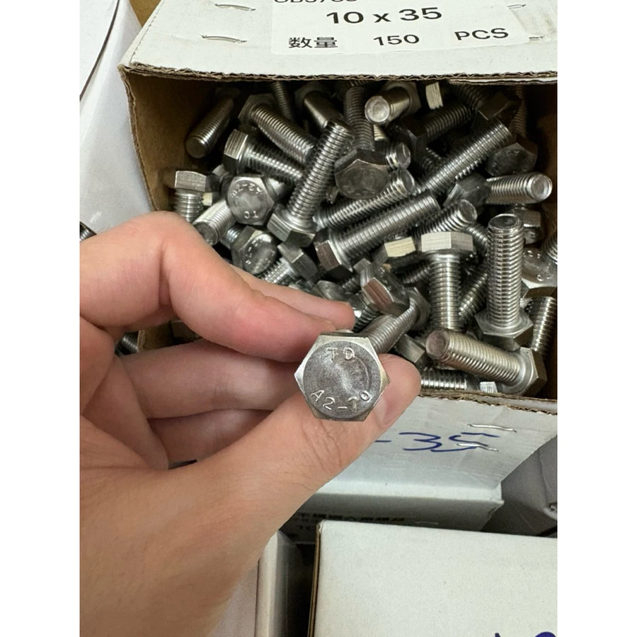 M8 M10 SUS 304 Hexagon Bolt / Screw / Stainless Steel Hex Head Screw
