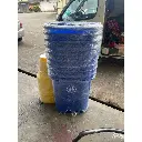 Hanging Litter Bin (40L) / HDPE Environment Bin/ HDPE standing Bin / Trash Pole Bin / Tong Sampah Taman for Outdoor Park