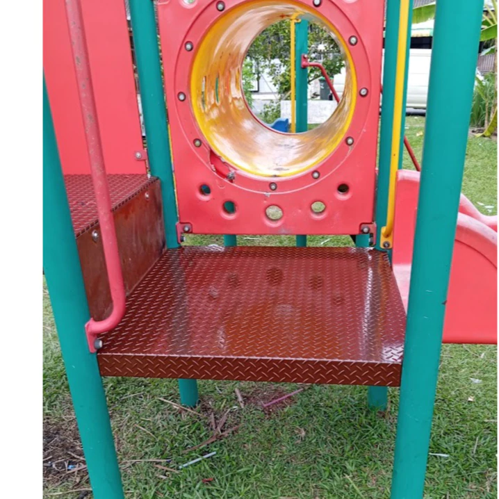 Triangle Deck / Steel Deck / Stage Deck / Checker Plate Platform for Outdoor Children Sports Playground Park