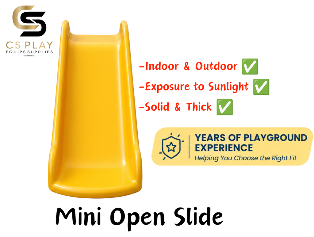 Mini Open Slide Playground / Papan Gelongsor (Outdoor Children Sports Playground Parks) (Blue)