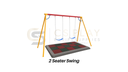 2 Seater Swing (Outdoor Children Sports Playground Parks)