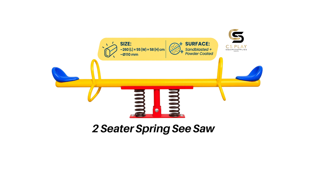2 Seater Spring See Saw (Outdoor Children Sports Playground Parks)