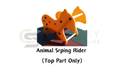 Outdoor Animal Single Spring Rider (Top Part Only) Leisure for Kids (Outdoor Children Sports Playground Parks)