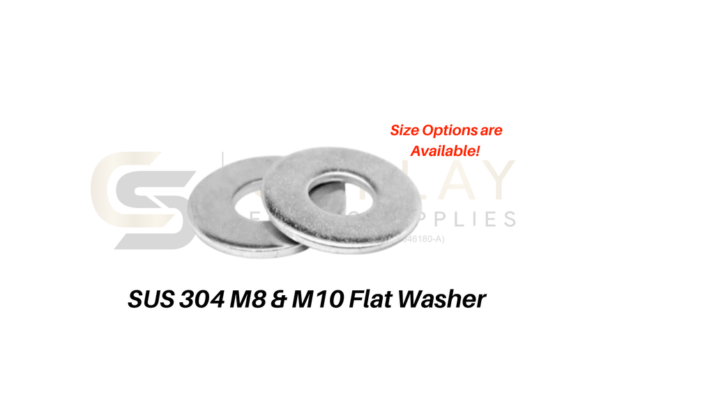 M8 & M10 SUS 304 Stainless Steel Flat Washer