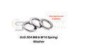 M8 & M10 SUS 304 Spring Washer Stainless Steel