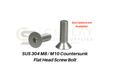 M8 & M10 Countersunk Screw Flat Head Screw Bolt 304 Stainless Steel / Hexagon Socket Cap Head Tapped Screw