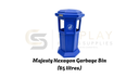Majesty Hexagon Garbage Bin + Inner Bin (Black) / Tong Sampah - 85 Litres (Outdoor Children Sports Playground Parks)