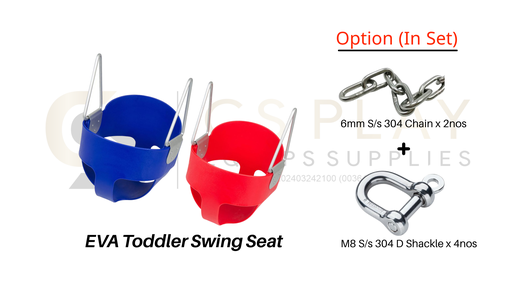 Toddler / Child / Kids / Baby / Full Bucket EVA Swing Seat with Triangle Stainless Steel TEMPAT DUDUK BUAIAN / PELAPIS