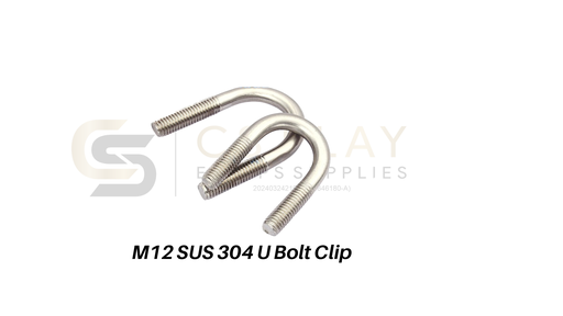 M12 Stainless Steel U Bolt / U Clamp / U Clip [Ready Stock]