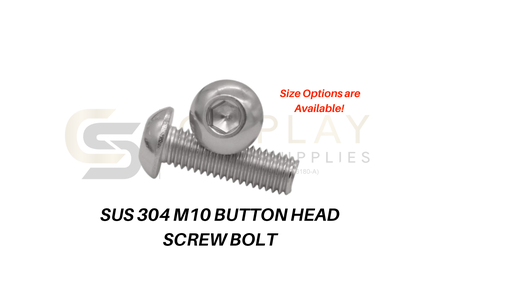 M10 SUS 304 Hex Button Head Screw / Button Head Cap Bolt / Mushroom Head Screw
